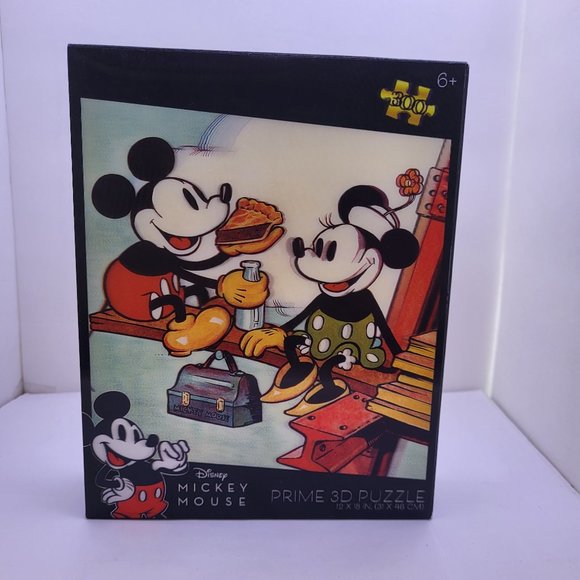 DISNEY MICKEY MOUSE PRIME 3D IRON WORKER PUZZLE 300 Pieces Finished Size 12”x18” - Picture 1 of 3